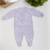 Macacão tricot llás - Hello world - Baby Boom Enxoval