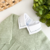 Body pontilhado jeans e verde