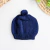 Kit gorro e luva de tricot pompom - marinho - comprar online
