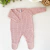 Saída maternidade tricot rosê - Tranças - comprar online