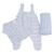 Saída maternidade tricot azul/ 3 peças - Classic listras