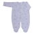 Saída maternidade tricot azul com bordado poá/ 2 peças - Luan - Baby Boom Enxoval