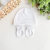 Kit gorro e luva Tricotil - Branco
