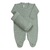 Saída maternidade tricot verde mescla - Losango