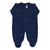 Saída maternidade tricot verde e marinho - Poá - Baby Boom Enxoval