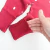 Saída maternidade tricot bordô poá - loja online