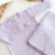 Saída maternidade de tricot lilás - Pérola na internet