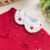 Body buquê e rosinhas vermelho - Algodão Egípcio - comprar online