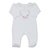 Macacão tricotil Lovely heart - Off white