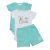 Conjunto 3 peças body e shorts/verde