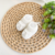 kit sapatinho de crochê e lacinho - Off white - comprar online