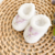 Sapatinho de crochê - Lavanda off white - comprar online