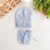 Kit gorro e luva trança - azul - comprar online