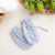 Kit gorro e luva trança - azul - Baby Boom Enxoval