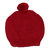 Kit gorro e luva de tricot pompom - bordô - comprar online