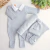 Saída maternidade tricot azul acinzentado - Henrique/ 5 pçs
