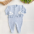 Saída maternidade Amelie/3 peças - azul na internet