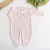Saída maternidade tricot rosa - 3 corações - Baby Boom Enxoval