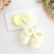 kit sapatinho e lacinho amarelo -