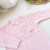 Saída maternidade de tricot rosa - Pérola - Baby Boom Enxoval