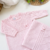 Saída maternidade de tricot rosa - Pérola - comprar online