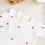 Saída maternidade tricot branca poá vermelho - Baby Boom Enxoval