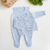 Saída maternidade tricot azul/ 3 peças - Stile - Baby Boom Enxoval