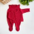 Saída maternidade tricot bordô/ 3 peças - Stile - Baby Boom Enxoval