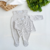 Saída maternidade tricot cinza claro/ 3 peças - Stile - Baby Boom Enxoval