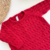 Saída maternidade tricot bordô - Tranças na internet