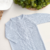 Saída maternidade tricot azul/ 2 peças - Lux - Baby Boom Enxoval
