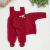 Conjunto tricot bordô - Joy