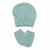 Kit gorro e luva de tricot - verde - comprar online