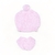 Kit gorro e luva de tricot pompom - rosa