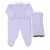 Saída maternidade tricot lilás Seridó/ 2 peças - Lalá