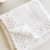 Manta barra crochet ondas - Branco - comprar online