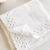 Manta barra crochet ondas - Branco - comprar online