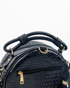 bolso redondo negro majestic en internet
