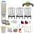 Equipo Inox 100 litros Bloque de 3 Ollas - Línea Home
