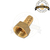 Espiga de 1/4" con rosca H de 1/4" Bronce