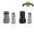 Juego Ball Lock Universal + Popet (Rosca 1/4 BSP)