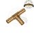 Espiga Tee de 1/4" Bronce