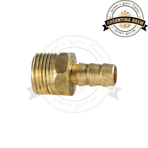 Espiga de 3/8" con rosca M de 1/2" Bronce