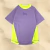 SET REMERA + SHORT UV50+ COLOR BLOCK LILA - TRIBU® 