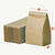 Bolsa sin Manijas para Delivery Nº6 (30x39x17,5) Base Cuadrada. Kraft Marrón