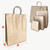 Bolsa 30x41x12  Con Manijas Pegadas  Línea Economy. Kraft Marrón