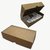 Caja para Alfajores Chicas. Kraft Marrón