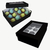 Caja para 12 Cupcakes y Muffins  Con Cuna y Visor de PVC. Negra