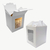 Caja para Pan Dulce 1 Kg Tipo Maletin Con Visor. Blanca
