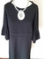 Vestido Sara de crepe tramado manga 3/4 - comprar online